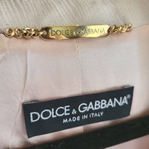 DOLCE & GABBANA matching set in baby pink with EXQUISITE handmade beadwork - Picture 7 of 14